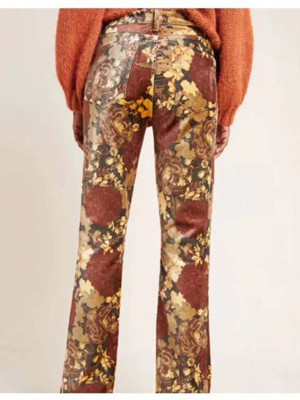 Agolde Nico Ultra High-Rise Velvet in Super Bloom Bootcut Jeans – Size 28 - NWOT - Picture 2 of 11